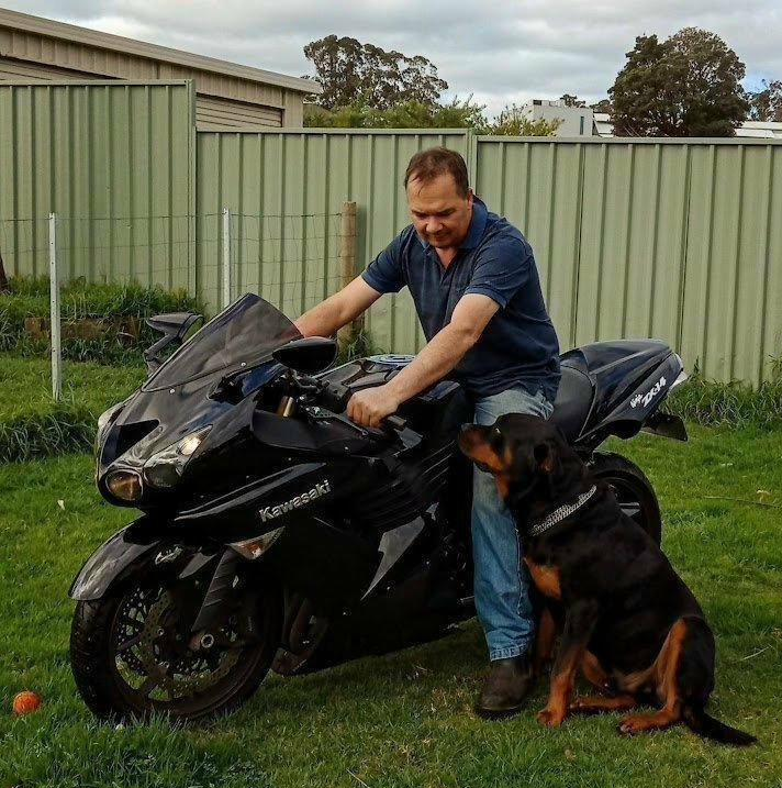 Darren with his Rottweiler Zeus