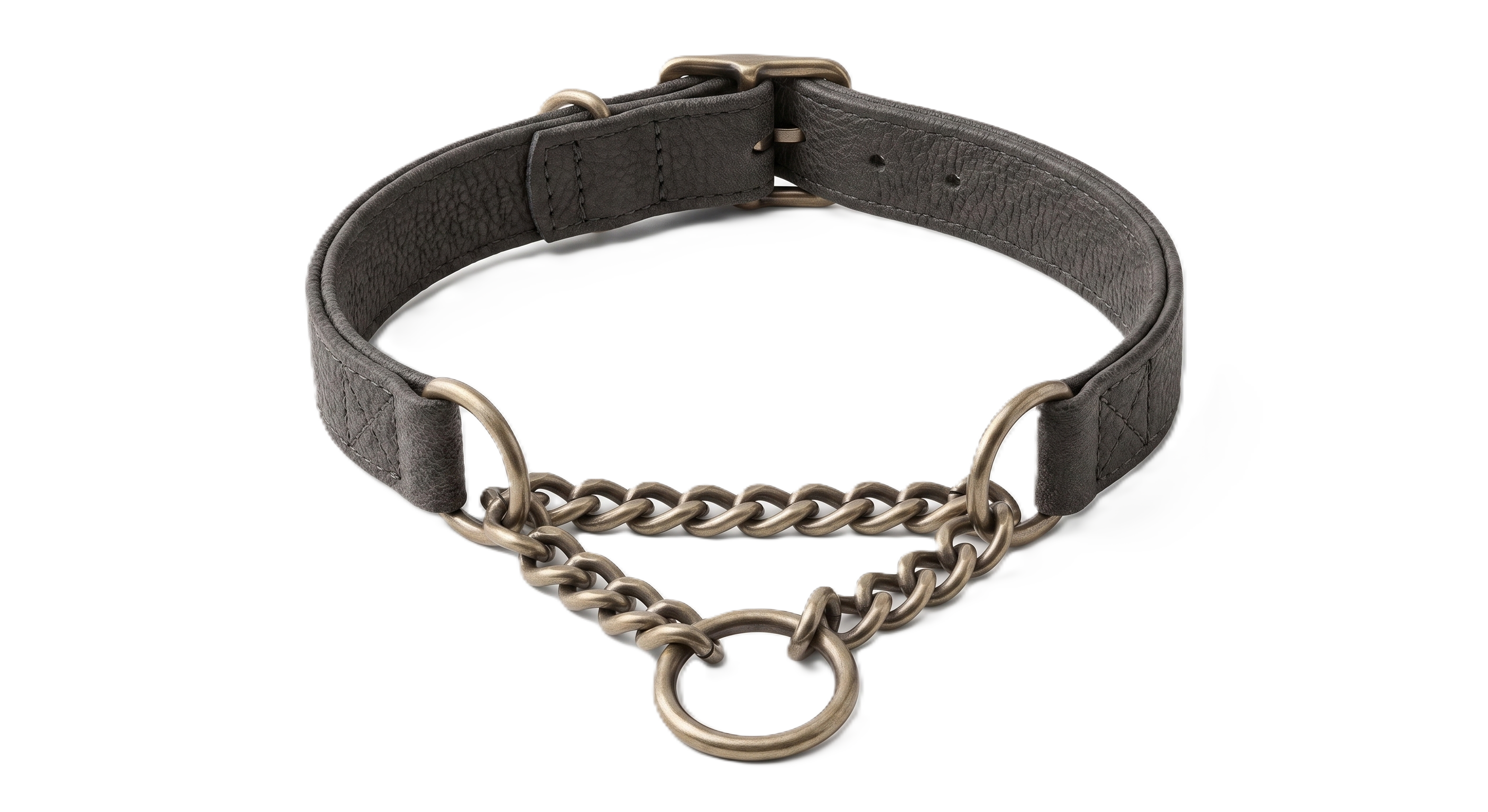 Martingale collar - limited-slip design with chain control strap